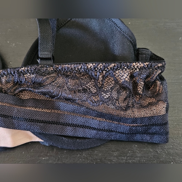 Adore Me Women's Amellia Contour Demi Bra Jet Black Size 32A - Picture 5 of 7